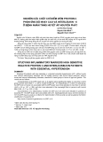 Báo cáo y học: "NGHIÊN CứU CHấT CHỉ ĐIểM VIÊM PROTEIN C phản ứng độ nhạy cao Và INTERLEUKIN - 6 ở BệNH NHÂN TĂNG HUYếT áP"