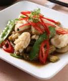 Mực xào bắp non