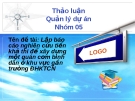 Báo cáo tiểu luận: Lập báo cáo nghiên cứu tiền khả thi để xây dựng một quán cơm bình dân ở khu vực gần trường ĐHKTCN