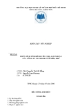TRƯỜNG ĐẠI HỌC KINH TẾ THÀNH PHỐ HỒ CHÍ MINH KHOA KẾ TỐN - KIỂM TỐN 