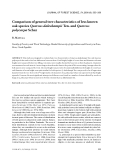 Báo cáo lâm nghiệp: "Comparison of general tree characteristics of less known oak species Quercus dalechampii Ten. and Quercus polycarpa Schur"