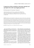 Báo cáo lâm nghiệp: " Comparison of three methods to determine optimal road spacing for forwarder-type logging operations"