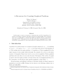 Báo cáo toán học: " A Recurrence for Counting Graphical Partitions"