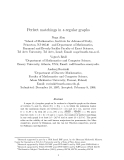 Báo cáo toán học: "Perfect matchings in -regular graphs"