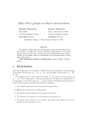 Báo cáo toán học: "Aﬃne Weyl groups as inﬁnite permutations"