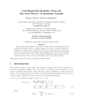 Báo cáo toán học: "Combinatorial Identities from the Spectral Theory of Quantum Graph"