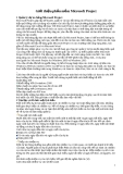 Giới thiệu phần mềm Microsoft Project
