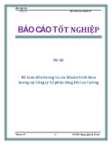 Đề tài: Kế toán tiền lương và các khoản trích theo lương tại Công ty Cổ phần Sông Đà Cao Cường