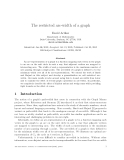 Báo cáo khoa học: The restricted arc-width of a graph