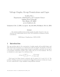 Báo cáo khoa học:Voltage Graphs, Group Presentations and Cages