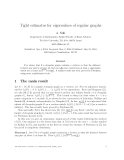 Báo cáo khoa học:Tight estimates for eigenvalues of regular graphs