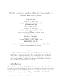 Báo cáo toán học: " On the chromatic number of intersection graphs of convex sets in the plane"