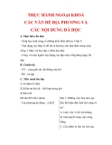 Giáo án Công dân lớp 9 : Tên bài dạy : THỰC HÀNH NGOẠI KHOÁ CÁC VẤN ĐỀ ĐỊA PHƯƠNG VÀ CÁC NỘI DUNG ĐÃ HỌC 