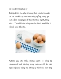 Bà bầu ăn trứng hợp lý 