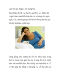 Gan bàn tay ửng đỏ khi mang bầu