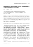 Báo cáo lâm nghiệp: "Environmental risk assessment based on semi-quantitative analysis of forest management data"