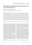 Báo cáo lâm nghiệp: "Eﬀects of microsite variation on growth and adaptive traits in a beech provenance trial."