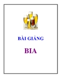 BÀI GIẢNG VỀ BIA