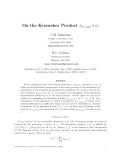 Báo cáo toán học: "On the Kronecker Product s(n−p,p) ∗ sλ."