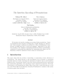 Báo cáo toán học: "The Insertion Encoding of Permutations"