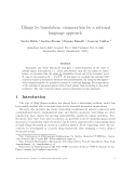 Báo cáo toán học: "Tilings by translation: enumeration by a rational language approach"