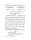 Báo cáo toán học: "Constructions of representations of rank two semisimple Lie algebras with distributive lattices"