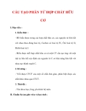 Giáo án Hóa học lớp 9 : Tên bài dạy : CẤU TẠO PHÂN TỬ HỢP CHẤT HỮU CƠ