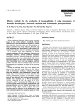 Báo cáo khoa học: " Effective methods for the production of immunoglobulin Y using immunogens of Bordetella bronchiseptica , Pasteurella multocida and Actinobacillus pleuropneumoniae"