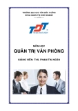 Bài giảng Quản trị văn phòng - ĐH. Tôn Đức Thắng