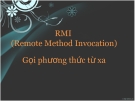 RMI (Remote Method Invocation)