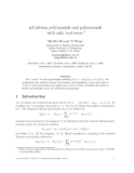 Báo cáo toán học: "q-Eulerian polynomials and polynomials with only real zeros"