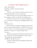 Giáo án Lịch Sử lớp 10: CÁCH MẠNG CÔNG NGHIỆP Ở CHÂU ÂU