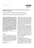 Báo cáo khoa học: "Role of mucosal mast cells in visceral hypersensitivity in a rat model of irritable bowel syndrome"