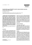 Báo cáo khoa học: "The 23S rRNA gene PCR-RFLP used for characterization of porcine intestinal spirochete isolates"