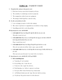 TOPIC 06 – PASSIVE VOICE 
