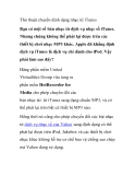Thủ thuật chuyển định dạng nhạc từ iTunes 
