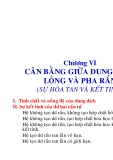 CÂN BẰNG GIỮA DUNG DỊCH LỎNG VÀ PHA RẮN