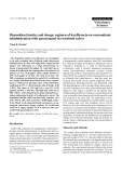 Báo cáo khoa học: "Disposition kinetics and dosage regimen of levofloxacin on concomitant administration with paracetamol in crossbred calves"