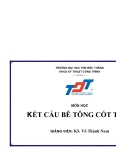 Bài giảng Kết cấu bê tông cốt thép (KS. Võ Thành Nam) - Chương 1