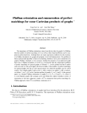 Báo cáo toán học: "Pfaﬃan orientation and enumeration of perfect matchings for some Cartesian products of graphs"