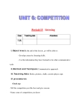 Giáo án Tiếng Anh lớp 11: UNIT 6: COMPETITION-LISTENING