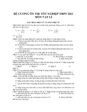 ĐỀ CƯƠNG ÔN THI TỐT NGHIỆP THPT 2011 MÔN VẬT LÍ DAO ĐỘNG ĐIỆN TỪ VÀ SÓNG ĐIỆN TỪ