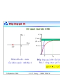 Bài giảng lý thuyết điều khiển tự động - Đánh giá chất lượng hệ thống điều khiển part 4