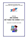 Bài giảng kế toán tài chính - Nguyễn Thanh Huy