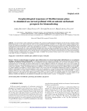 Báo cáo lâm nghiệp: "Ecophysiological responses of Mediterranean pines to simulated sea aerosol polluted with an anionic surfactant: prospects for biomonitoring"