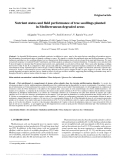 Báo cáo lâm nghiệp: "Nutrient status and field performance of tree seedlings planted in Mediterranean degraded areas"