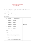 Giáo án Tiếng Anh lớp 8: Unit 2 Making arrangements lesson 5 : write