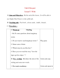 Giáo án Tiếng Anh lớp 8: Unit 4 Our past Lesson 5 : Write 