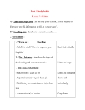 Giáo án Tiếng Anh lớp 8: Unit 5 Study habits Lesson 3 : Listen 