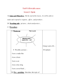 Giáo án Tiếng Anh lớp 8: Unit 9 A first aids course lesson 2 : Speak 